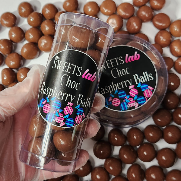 Limited Edition Lolly Cylinders - Choc Raspberry Balls