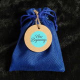 New Beginnings Intention Pouch – Crystal & Aromatherapy Gift Set