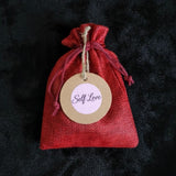 Self-Love Intention Pouch – Crystal & Aromatherapy Gift Set