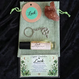Luck Intention Pouch – Crystal & Aromatherapy Gift Set