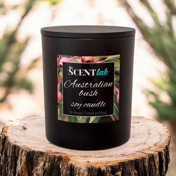 Australian Bush - Matte Black / Rose Gold Candle - 50 Hour