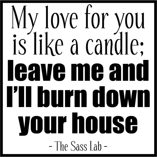 My Love For You Is Like a Candle - 50 Hour Candle
