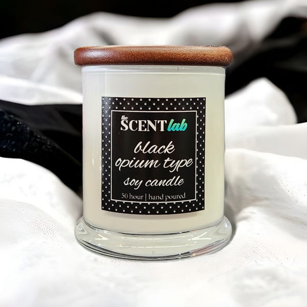Black Opium - Opaque White Candle - 50 Hour