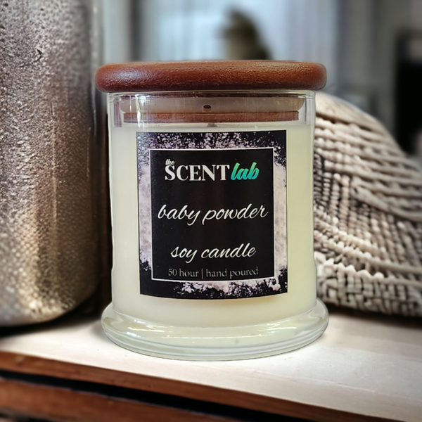 Baby Powder Clear Candle 50 Hour