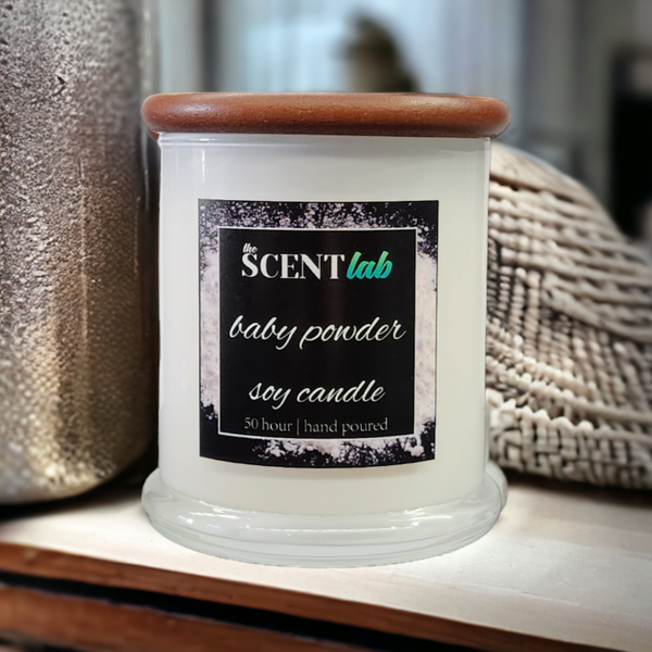 Baby Powder - Opaque White Candle - 50 Hour