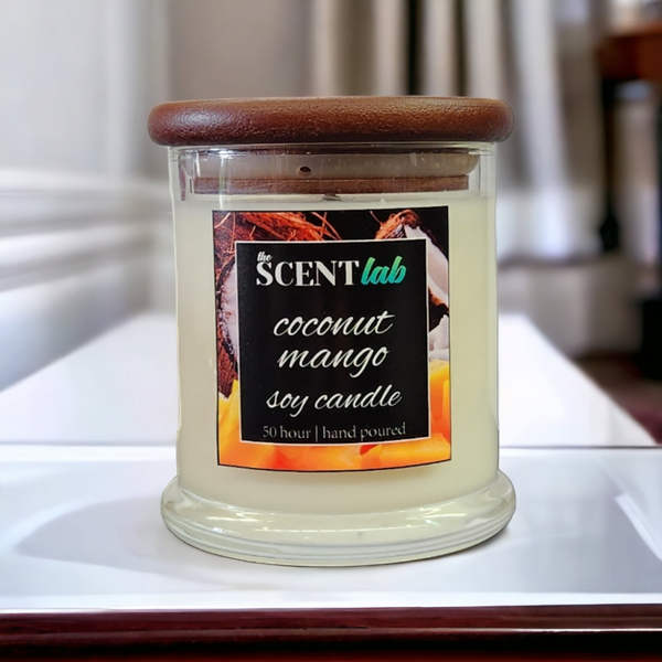 Coconut Mango - Clear Candle - 50 Hour