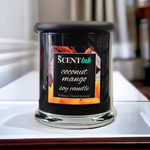 Coconut Mango - Opaque Black Candle - 50 Hour