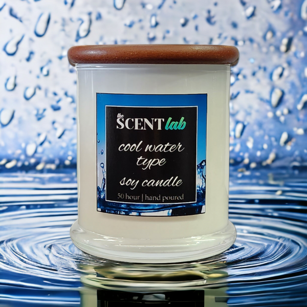 Cool Water - Opaque White Candle - 50 Hour
