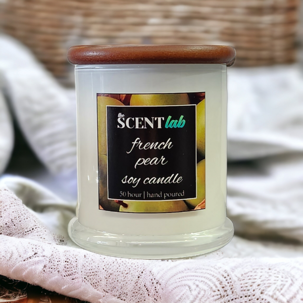 French Pear - Opaque White Candle - 50 Hour