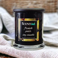 French Pear - Opaque Black Candle - 50 Hour