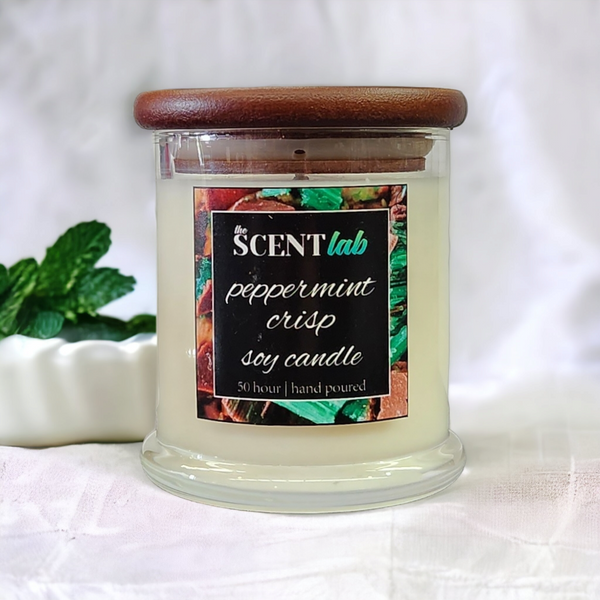 Peppermint Crisp - Clear Candle - 50 Hour