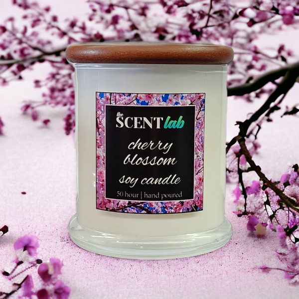 Cherry Blossom Opaque White Candle 50 Hour The Scent Lab cherry-blossom-opaque-white-candle-50-hour-the-scent-lab