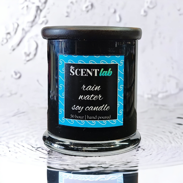 Rain Water - Opaque Black Candle - 50 Hour