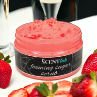 Foaming Sugar Scrub - Champagne and Strawberries