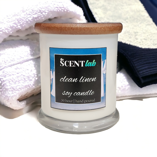 Clean Linen - Opaque White Candle - 50 Hour