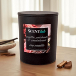Vanilla Patchouli & Sandalwood - Matte Black / Rose Gold Candle - 50 Hour