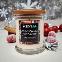 Christmas Pudding Clear Candle - 50 Hour