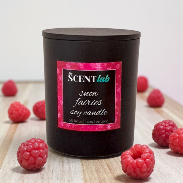 Snow Fairies - Matte Black / Rose Gold Candle - 50 Hour