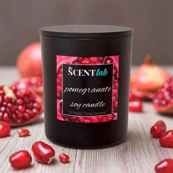 Pomegranate - Matte Black / Rose Gold Candle - 50 Hour