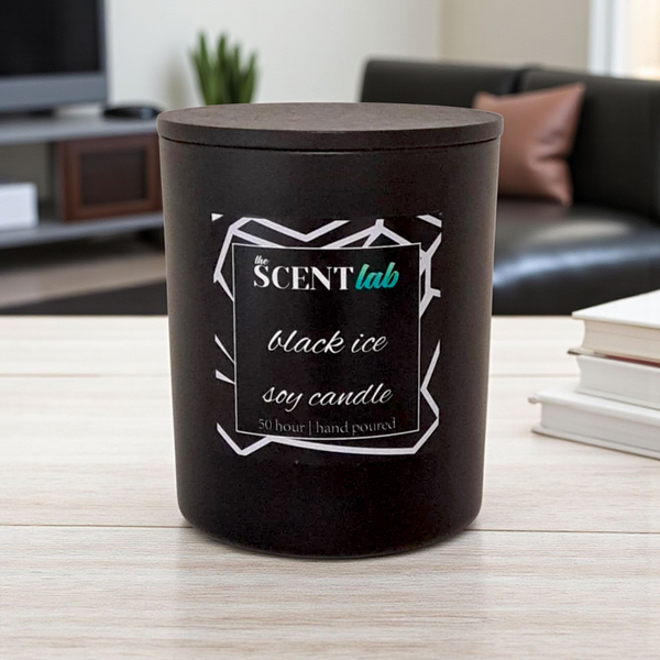 Black Ice - Matte Black / Rose Gold Candle - 50 Hour