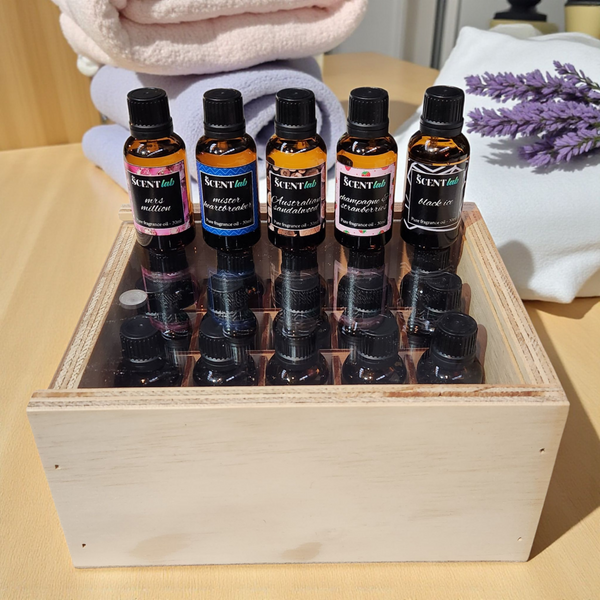 FILLED Fragrance Oil Storage Box - 20 compartment