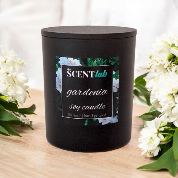 Gardenia - Matte Black / Rose Gold Candle - 50 Hour