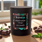 Peppermint Crisp - Matte Black / Rose Gold Candle - 50 Hour