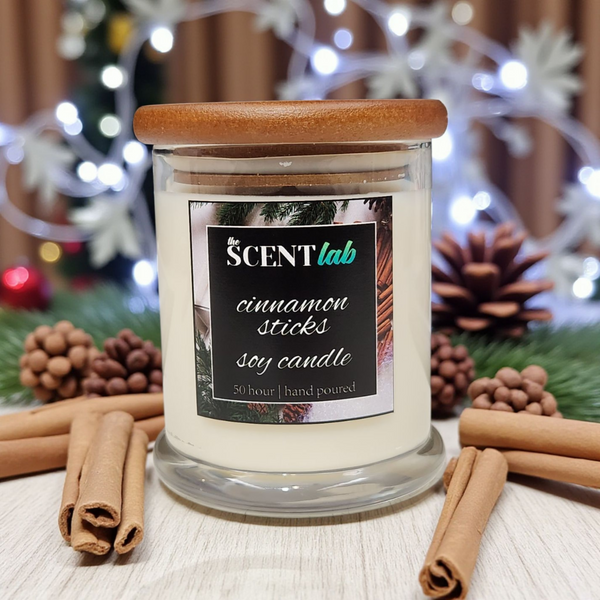 Cinnamon Sticks Clear Candle - 50 Hour