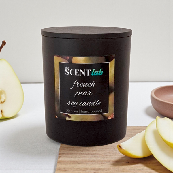 French Pear - Matte Black / Rose Gold Candle - 50 Hour