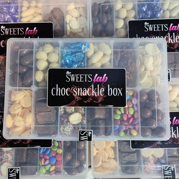 White Choc Snackle Box - Full Size - CLEARANCE