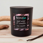 Oud Wood & Vanilla - Matte Black / Rose Gold Candle - 50 Hour