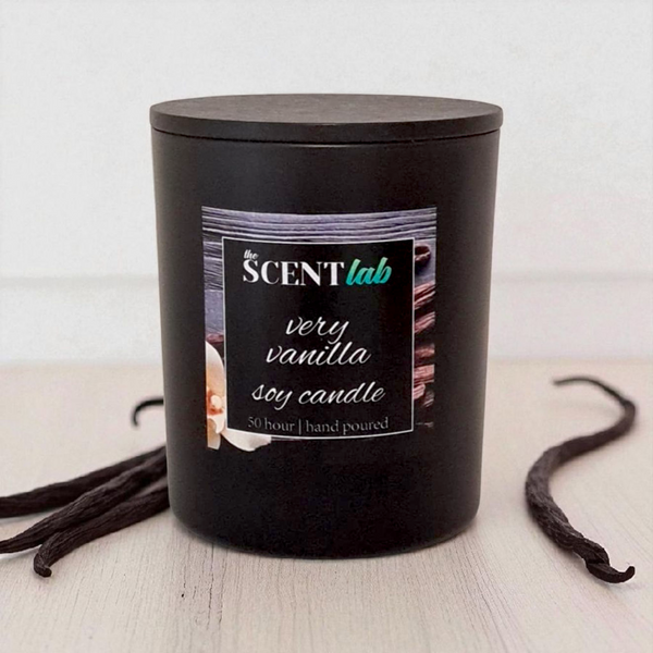 Very Vanilla - Matte Black / Rose Gold Candle - 50 Hour