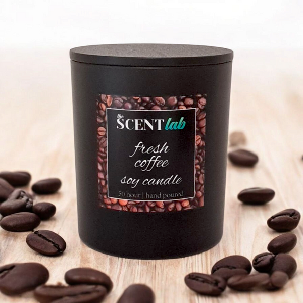 Fresh Coffee - Matte Black / Rose Gold Candle - 50 Hour