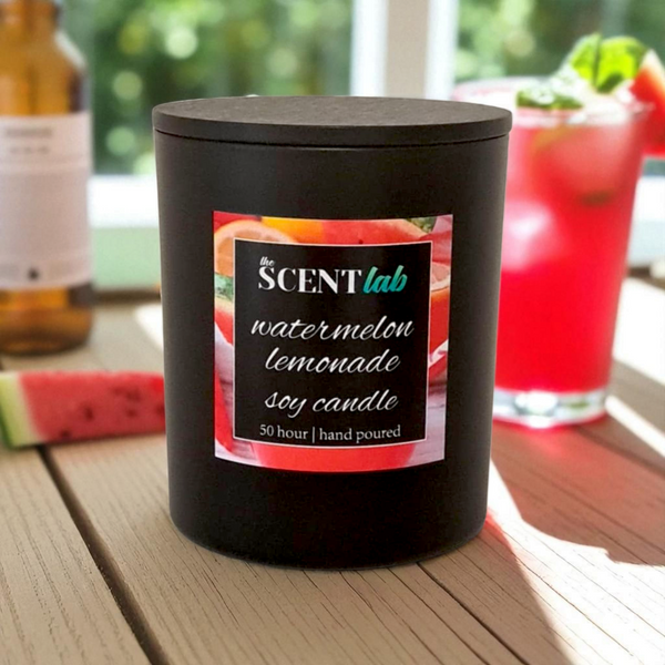Watermelon Lemonade - Matte Black / Rose Gold Candle - 50 Hour