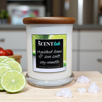 Crushed Lime & Sea Salt - Opaque White Candle - 50 Hour