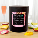 Pink Champagne & Exotic Fruits - Matte Black / Rose Gold Candle - 50 Hour