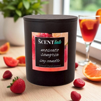 Moscato Sangria - Matte Black / Rose Gold Candle - 50 Hour