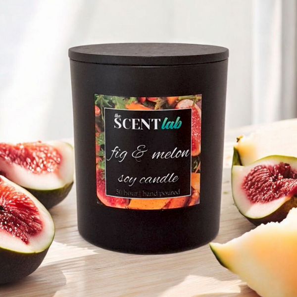 Fig & Melon - Matte Black / Rose Gold Candle - 50 Hour
