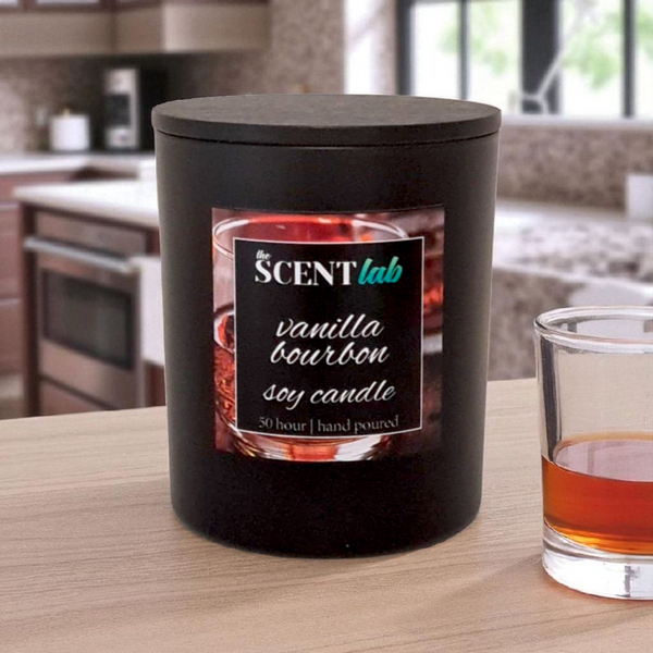 Vanilla Bourbon - Matte Black / Rose Gold Candle - 50 Hour