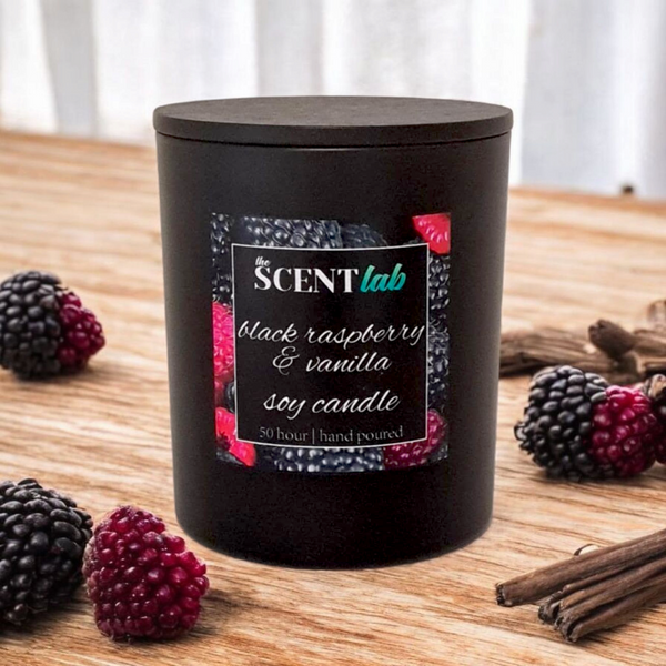 Black Raspberry & Vanilla - Matte Black / Rose Gold Candle - 50 Hour