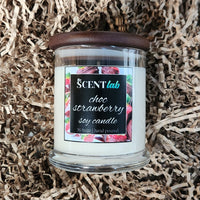 Choc Strawberry - Clear Candle - 50 Hour