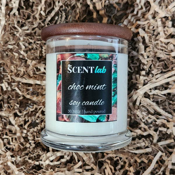 Choc Mint - Clear Candle - 50 Hour