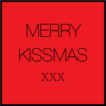Merry Kiss-Mas Candle - Clear Glassware