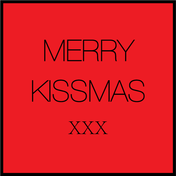Merry Kiss-Mas Candle - Clear Glassware
