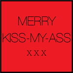 Merry Kiss-My-Ass Candle - Clear Glassware