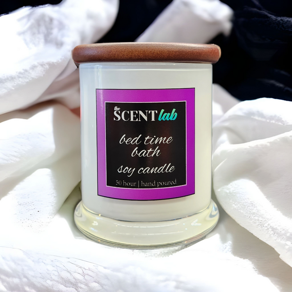 Bed Time Bath - Opaque White Candle - 50 Hour