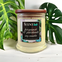 Bergamot and Patchouli - Clear Candle - 50 Hour