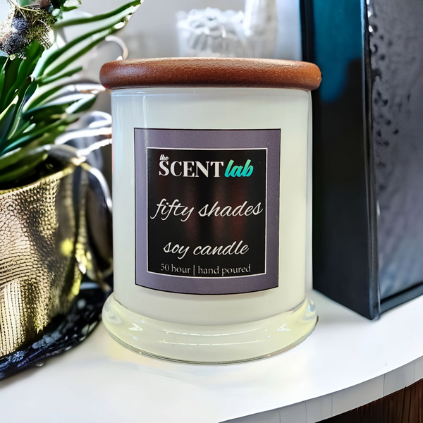 Fifty Shades - Opaque White Candle - 50 Hour