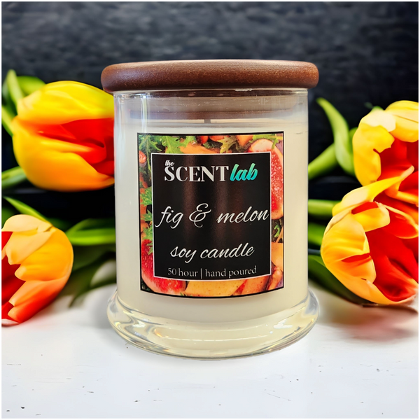 Fig and Melon - Clear Candle - 50 Hour