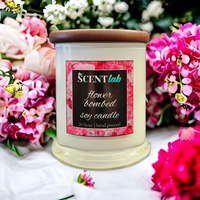 Flower Bombed - Opaque White Candle - 50 Hour